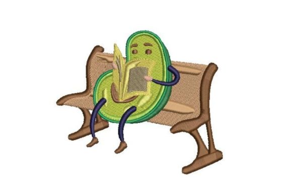 Avocado Reading Newspaper