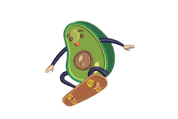 Avocado Skateboarder