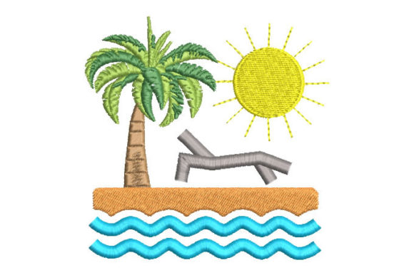 Beach Landscape Embroidery Design Review