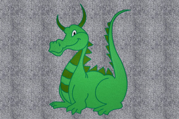 Cute Dragon: A Charming Embroidery Design for Meaningful Personalized Gifts