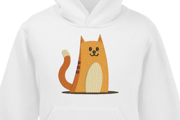 Cute Orange Cartoon Cat