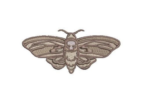 Death Head Moth Embroidery Design