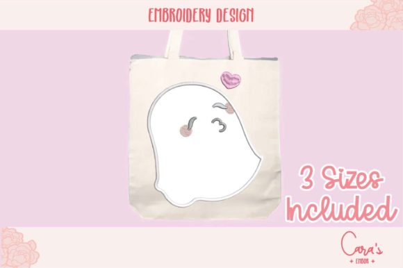 Ghost Kiss Applique