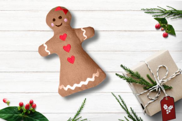 Gingerbread Girl Plush ITH