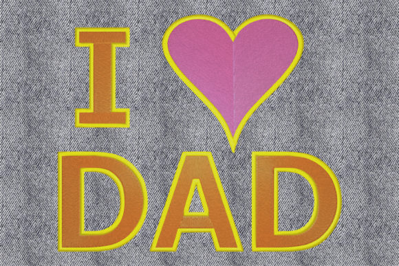Love My Dad: A Heartfelt Embroidery Design for Meaningful Gifts