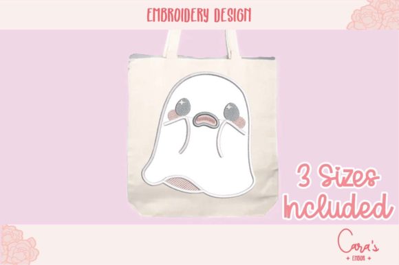 Scary Ghost Applique