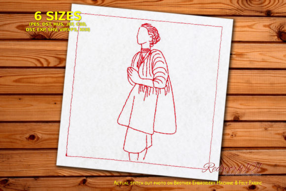 Woman Praying Lineart: A Designer’s Real-World Embroidery Review